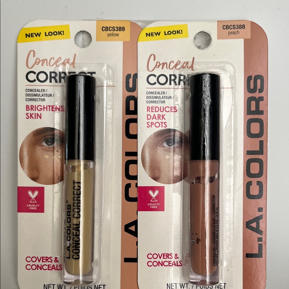 L.A. Colors Conceal Correct Duo - Yellow and Peach